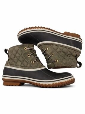 Eddie Bauer Womens Hunt Pack Mid Granola Girl Boots Olive Green
